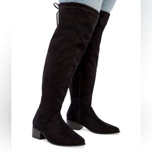 Hannah over-the-knee boots, black